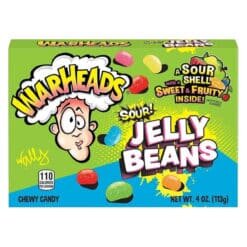 Warheads Sour Jelly Beans 113g.
