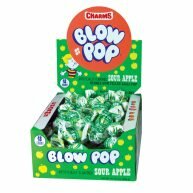 Charms Blow Pop Sour Apple Lollies 48 stuks.