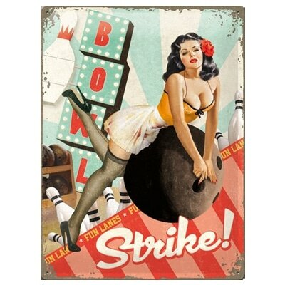 nostalgic-art-metalen-tin-sign-strike-23178 Nostalgic Art Tin Sign Strike! 30x40