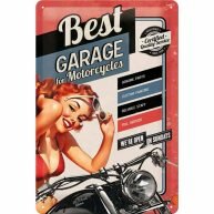 Nostalgic Art Tin Sign Best Garage Red 20x30