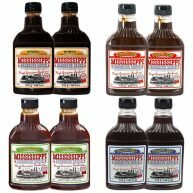 Mississippi barbecue saus pakket met 8 flesjes.