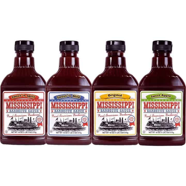 mississippi-bbq-pakket-MBBQ4 Mississippi BBQ Saus Pakket 4 flessen.